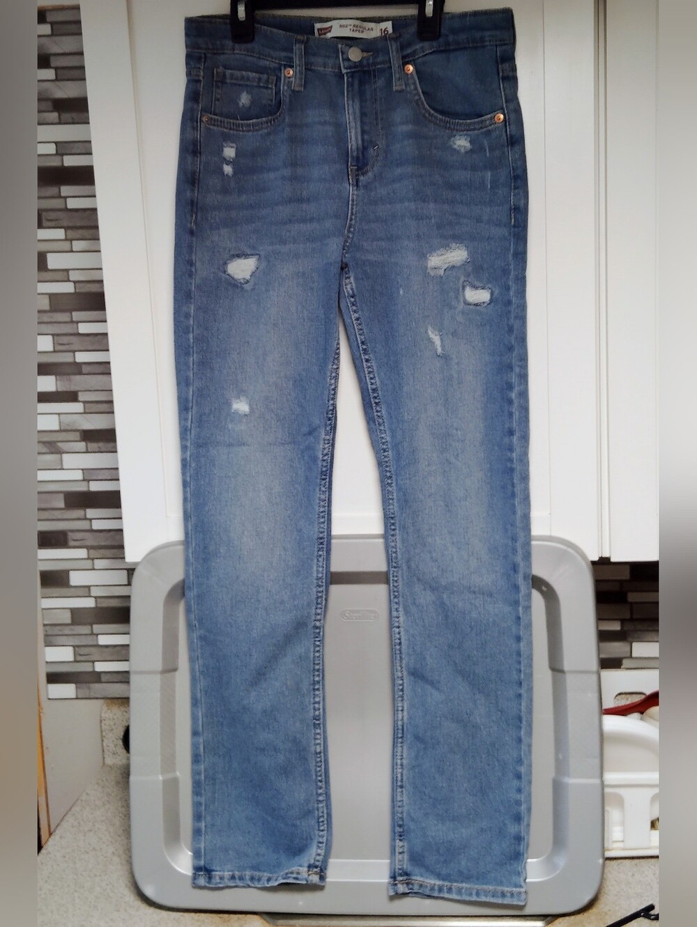 Levi's Light Blue Distressed Kids' Jeans